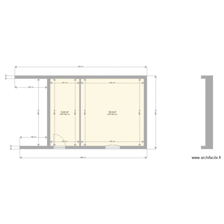 plan extension . Plan de 0 pièce et 0 m2