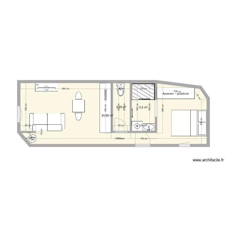 studio entrepôt. Plan de studio entrepôt. Plan de