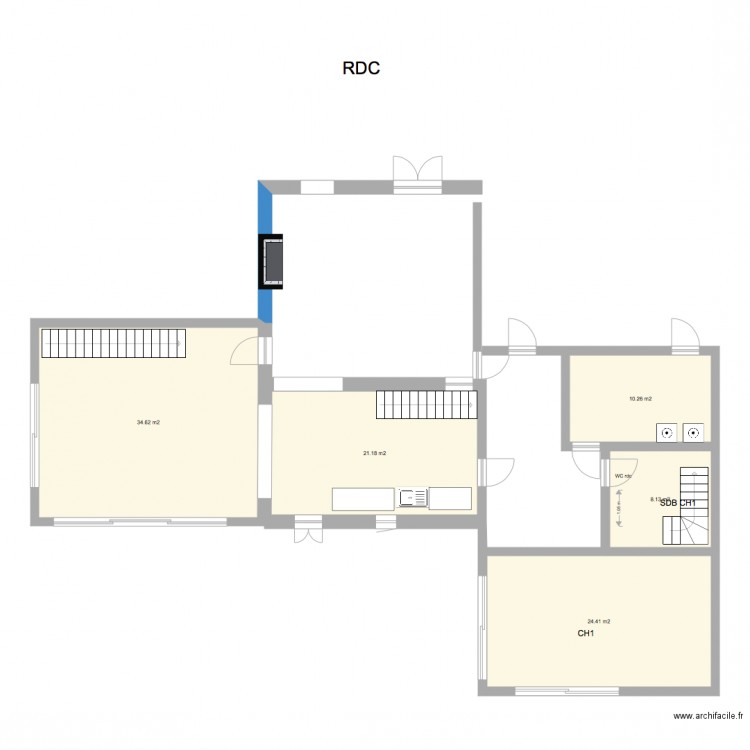 Talmont RDC  V2. Plan de 0 pièce et 0 m2