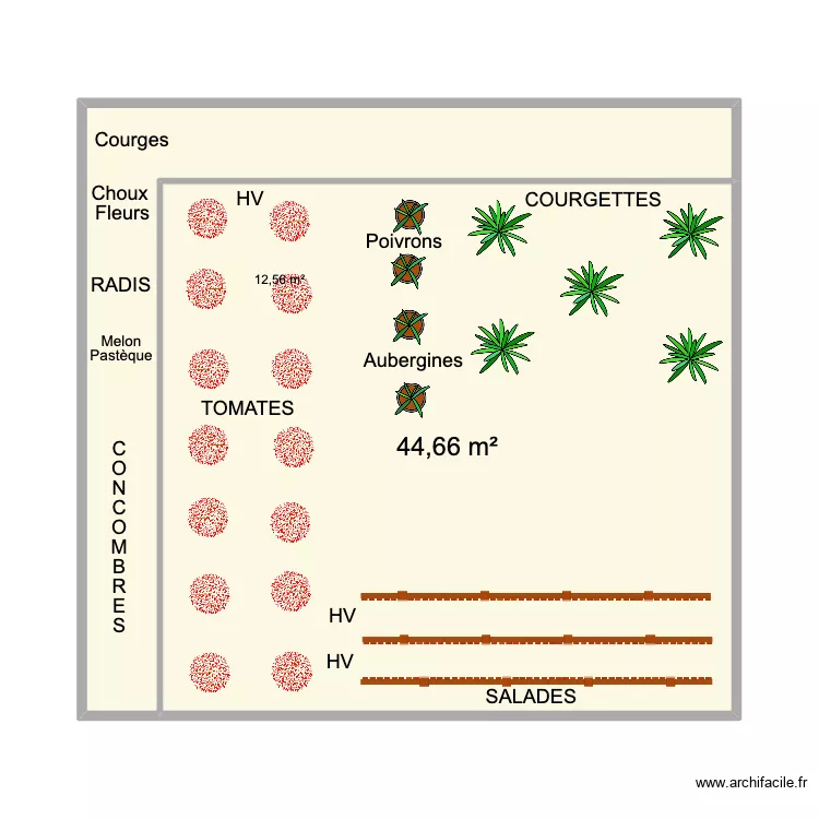 jardin thalia. Plan de 