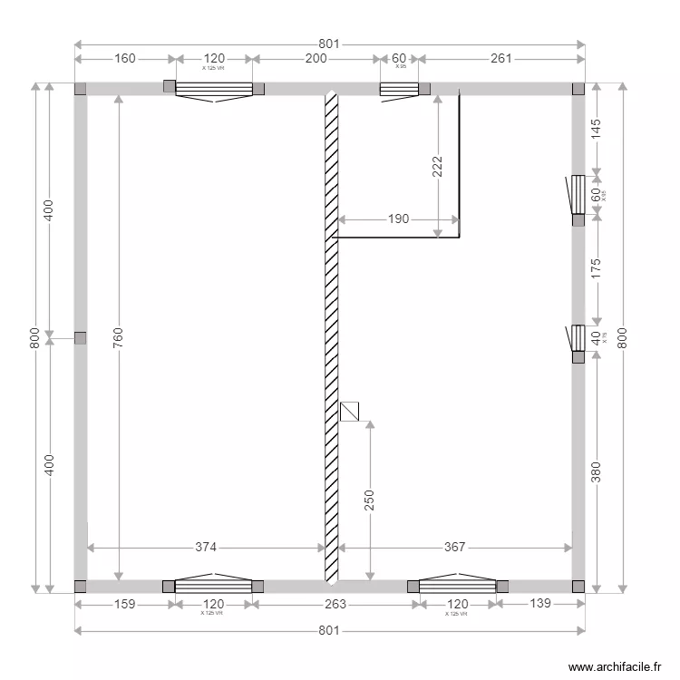 RAULT BERRIGAUD ELEVATION ETAGE. Plan de 