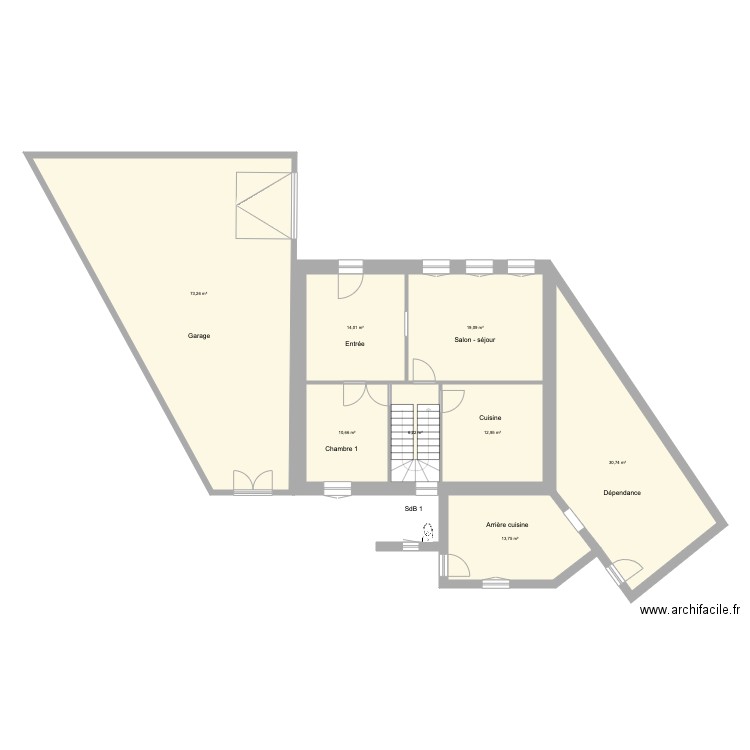 Saint Nic 1er étage. Plan de 0 pièce et 0 m2