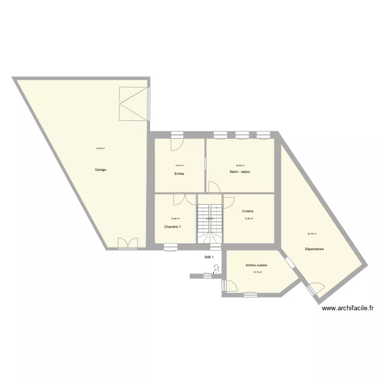 Saint Nic 1er &eacute;tage. Plan de 