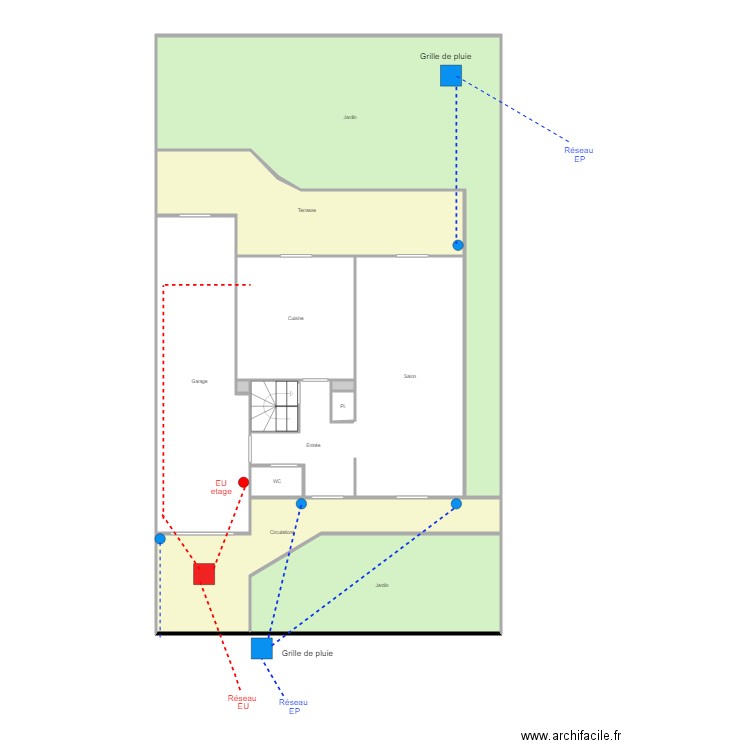 rdc becker. Plan de 0 pièce et 0 m2