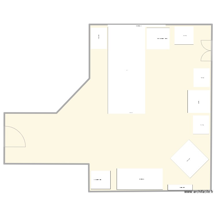 chambre ehpad. Plan de 1 pièce et 1448 m2