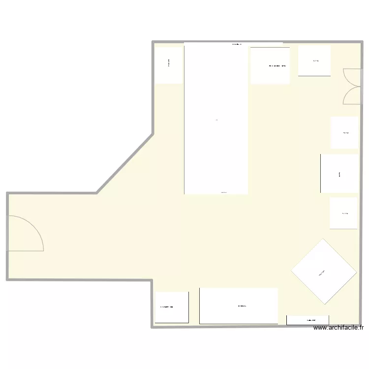 chambre ehpad. Plan de 