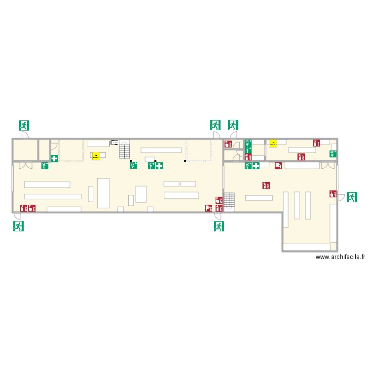 Plan hall MEO rdc. Plan de 0 pièce et 0 m2