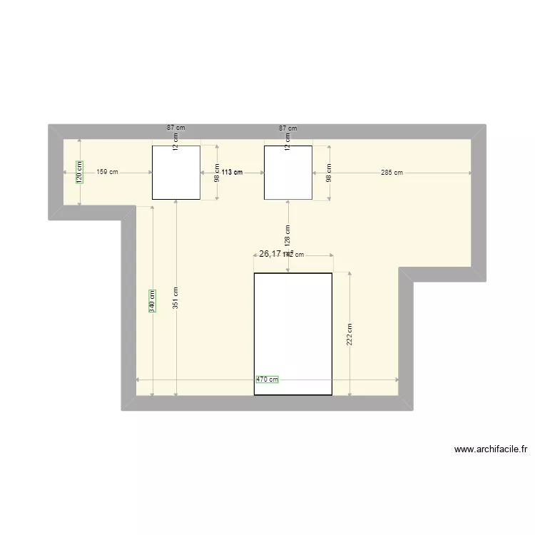 maison. Plan de 