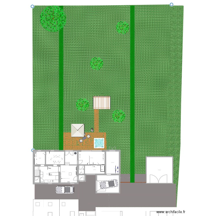 Maison Nath plus Chambre et salle de bain. Plan de 18 pièces et 227 m2