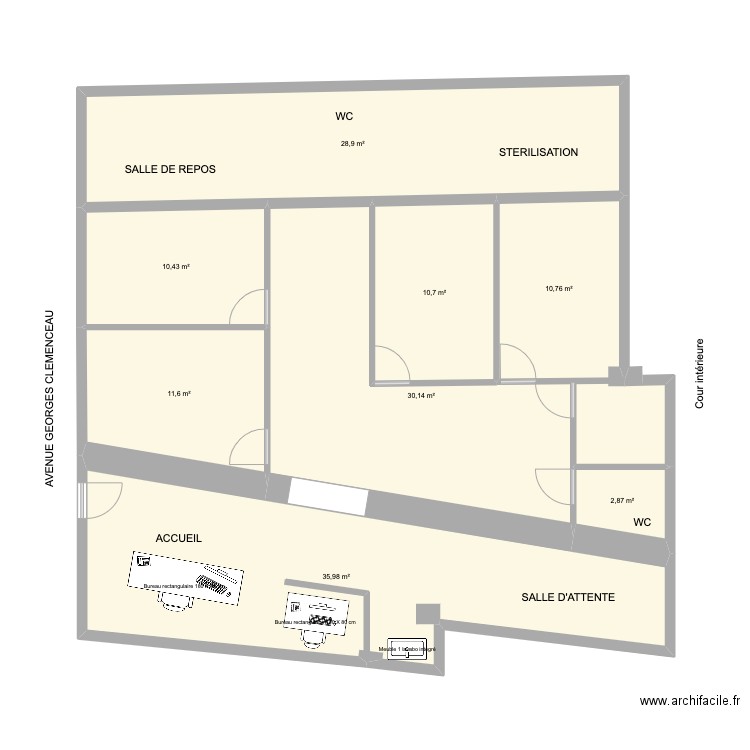 NPMAIRIE V4 JEN. Plan de 8 pièces et 141 m2