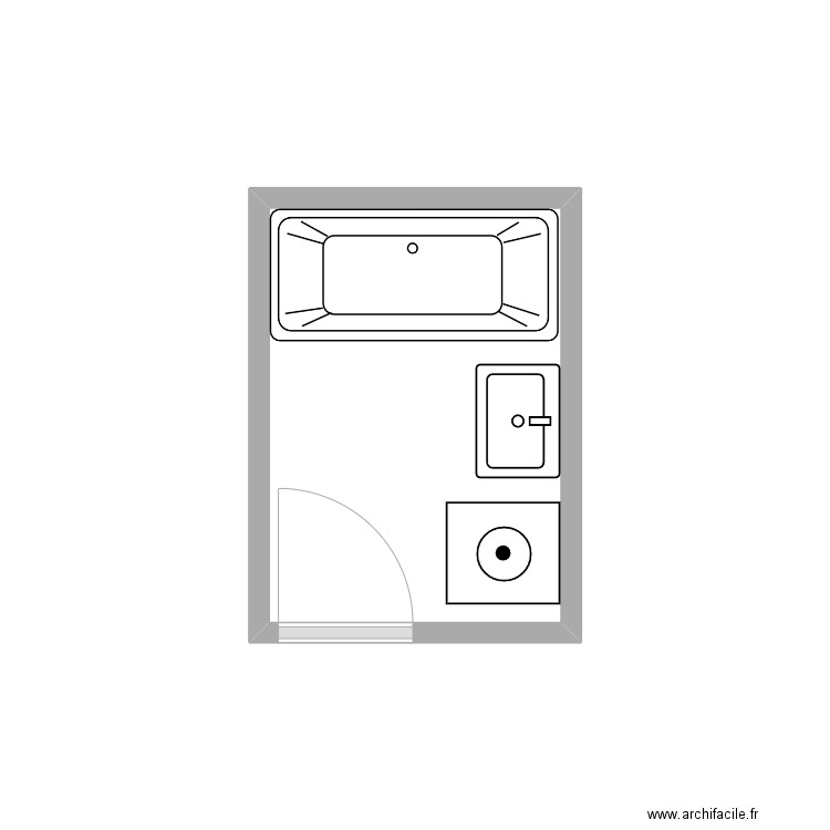 BOUKHALAT SDB existant. Plan de 0 pièce et 0 m2
