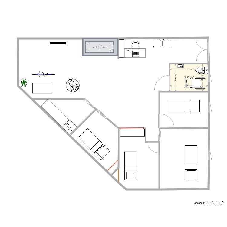 cab3. Plan de 0 pièce et 0 m2