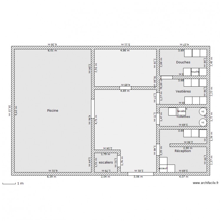 salle de sport RD. Plan de 0 pièce et 0 m2