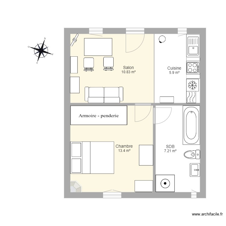 appartIssy. Plan de 0 pièce et 0 m2 appartIssy. Plan de 0 pièce et 0 m2