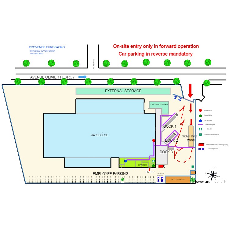 PEA 8 POIDS LOURD EN. Plan de 28 pièces et 1810 m2