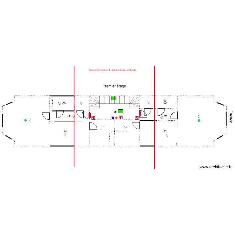 maison premier leray d&eacute;tection incendie exemple. Plan de 