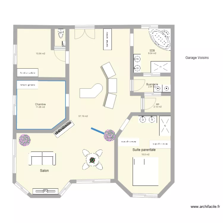 Plan maison. Plan de 