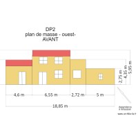 plan de masse -ouest- dependance à rehausser avec cotes