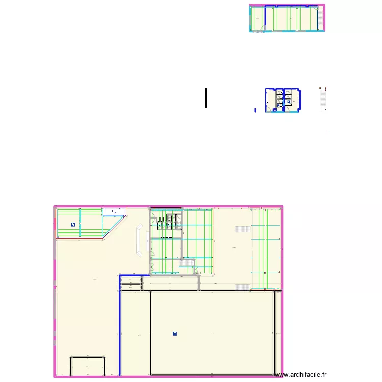 Plan batiment niveau 3. Plan de 
