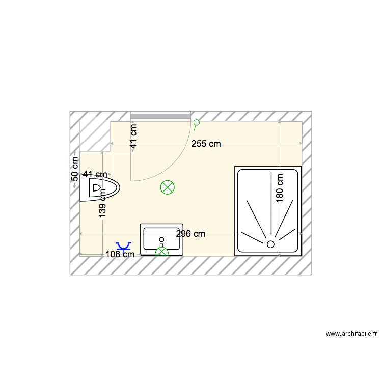 SDB 1 CAUZASI. Plan de 0 pièce et 0 m2