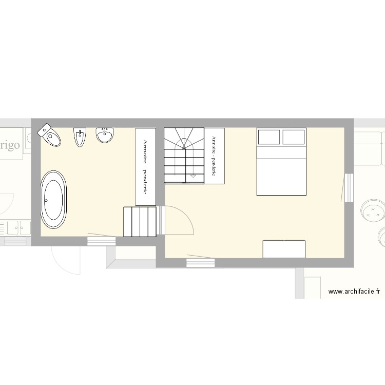 REIX. Plan de 14 pièces et 173 m2