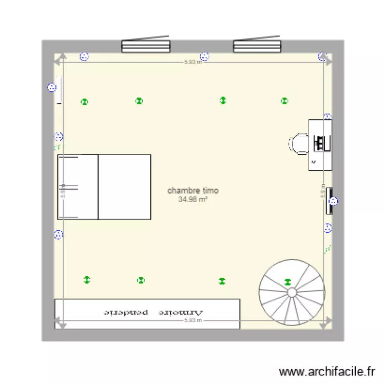 chambre timo. Plan de chambre timo. Plan de