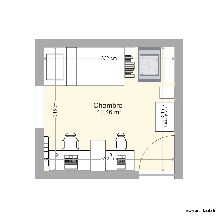 Cambre des petits. Plan de 0 pièce et 0 m2