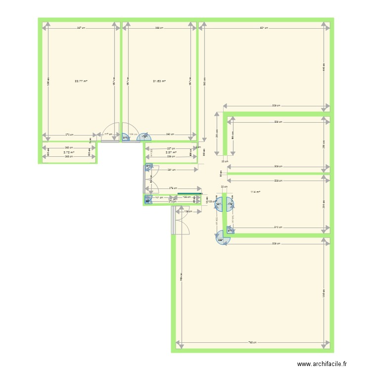 Projet salle créativité  V1. Plan de 0 pièce et 0 m2