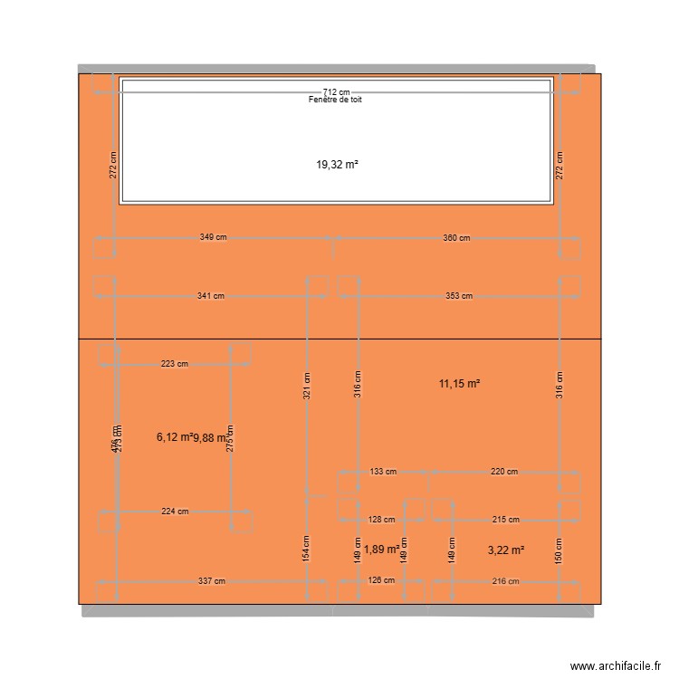 BRINDEAU 15. Plan de 15 pièces et 156 m2