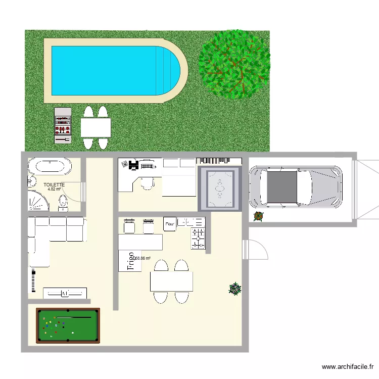 LA MAISON DE MES REVES. Plan de 