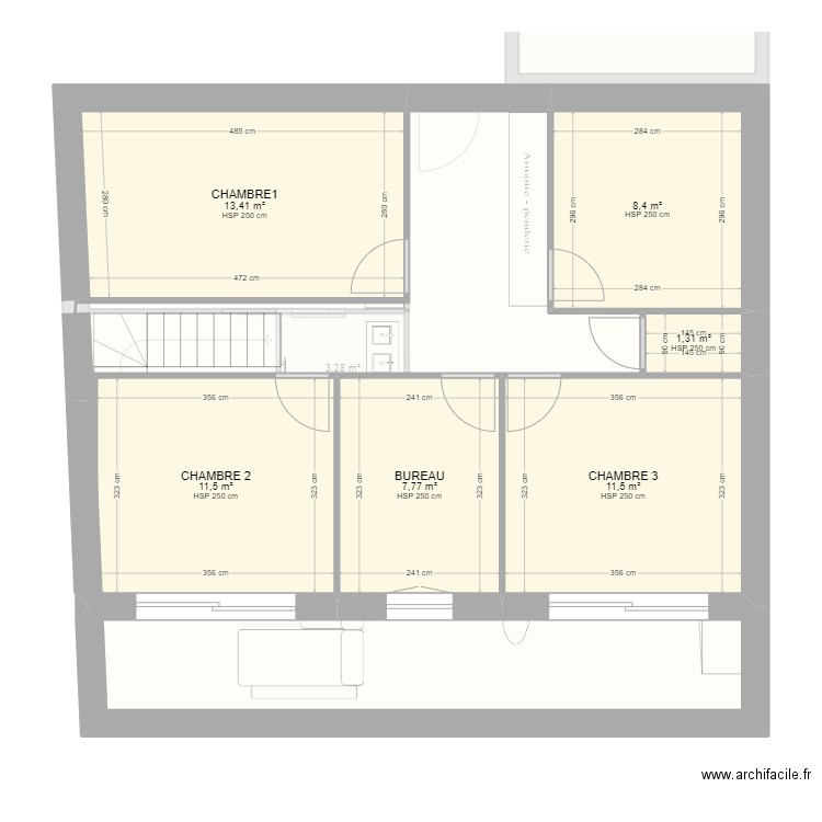 MAISON CHEMINEAU. Plan de 0 pièce et 0 m2