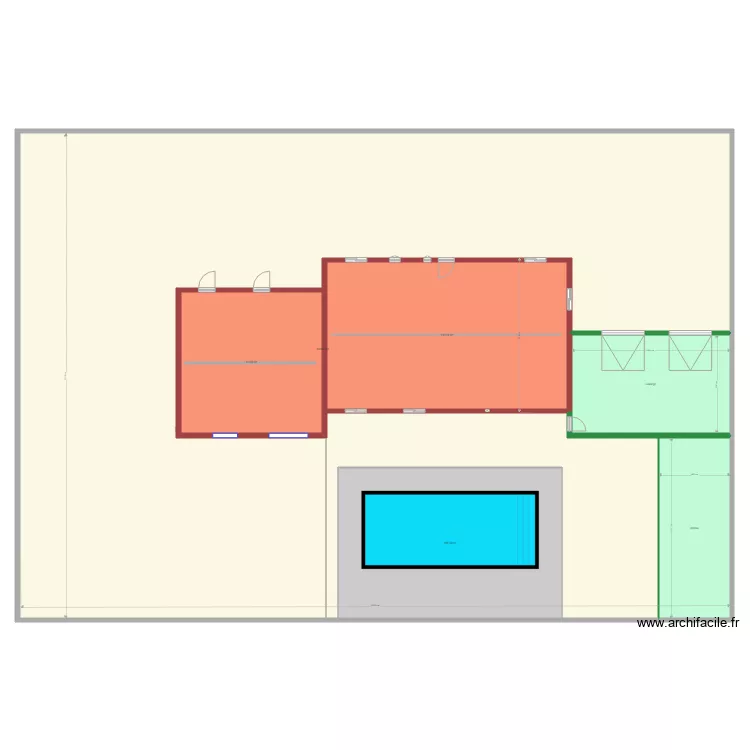 maison projet implantation piscine avec plage moquette de marbre. Plan de maison projet implantation piscine avec plage moquette de marbre. Plan de