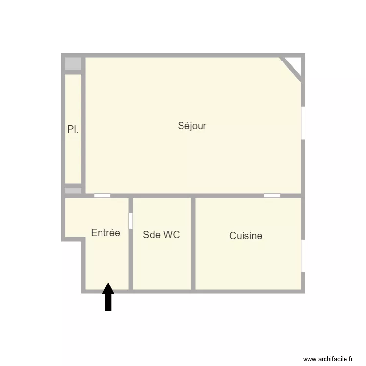 RDC 2ème gauche. Plan de RDC 2ème gauche. Plan de