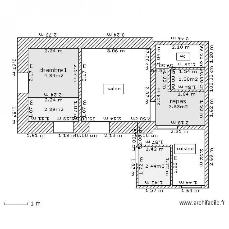 agrandissement 1. Plan de 0 pièce et 0 m2