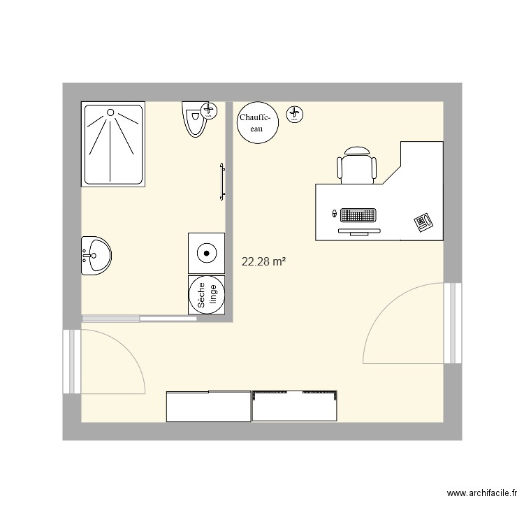 entree la praye. Plan de 0 pièce et 0 m2