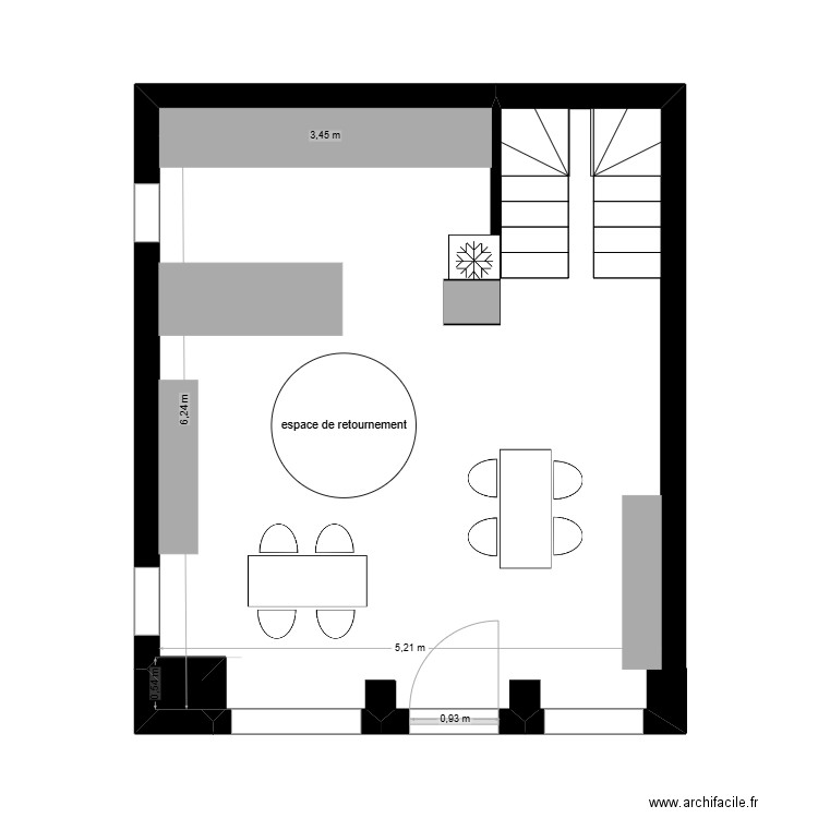 la suisse gourmande - RDC. Plan de 1 pièce et 0 m2