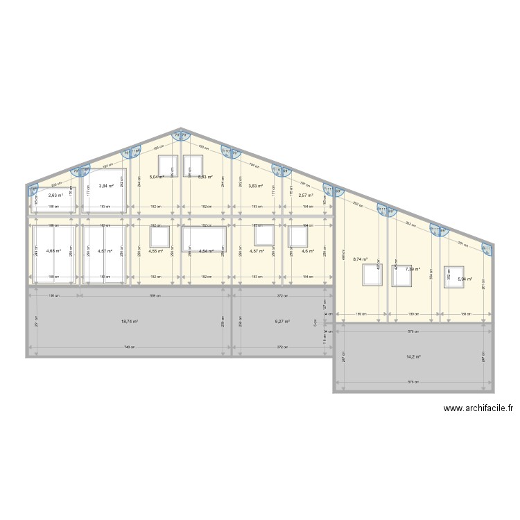 Clusaz Projet13 6X10 DemiEscalier. Plan de 0 pièce et 0 m2