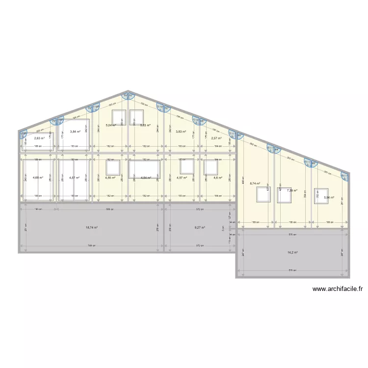 Clusaz Projet13 6X10 DemiEscalier. Plan de 