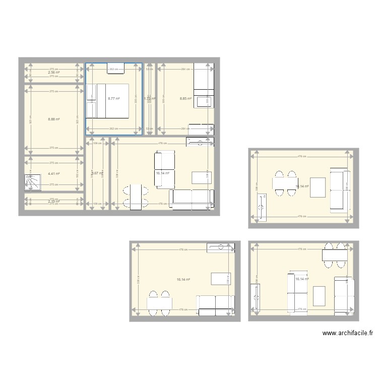 77300. Plan de 0 pièce et 0 m2