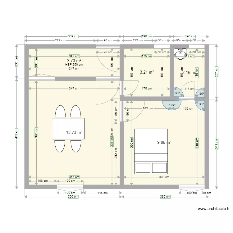 Studio Moderne de Yaouba. Plan de Studio Moderne de Yaouba. Plan de