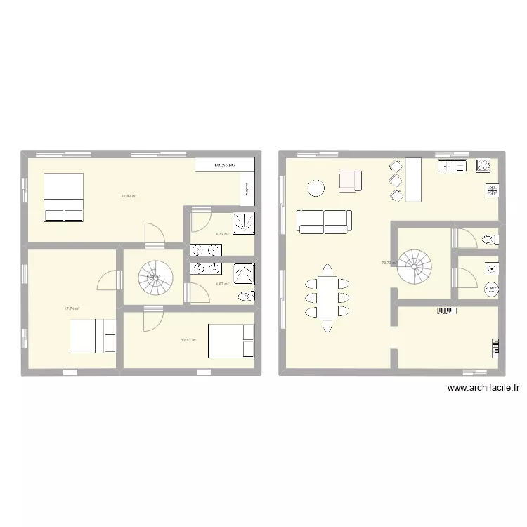 Maison RD base 2. Plan de Maison RD base 2. Plan de