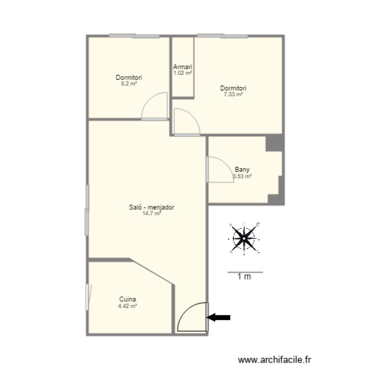 ED ENCORCES 3 1 PRATS CANILLO. Plan de 0 pièce et 0 m2