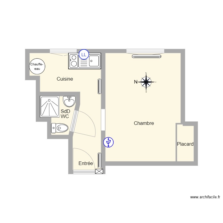 99 Balard 601. Plan de 0 pièce et 0 m2