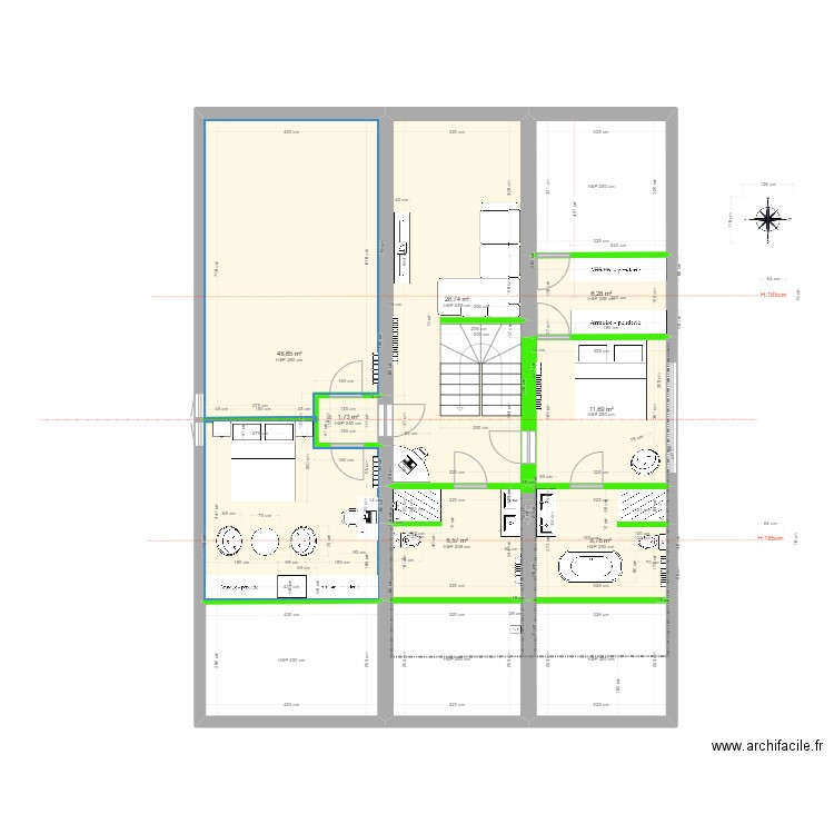 2590 Entredozon - Niveau 2 - V1.2. Plan de 0 pièce et 0 m2
