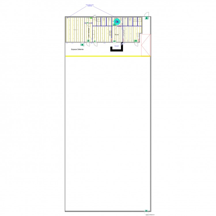 La Meute VSD avec solives et luminaires. Plan de 0 pièce et 0 m2