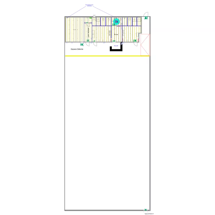 La Meute VSD avec solives et luminaires. Plan de 