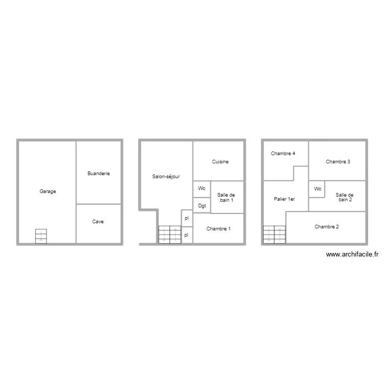 ROSPORDEN DAMAYE. Plan de 