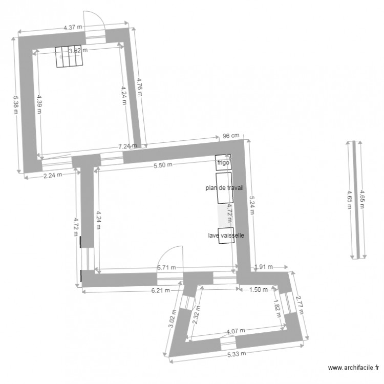 agrandissement 2015. Plan de 0 pièce et 0 m2