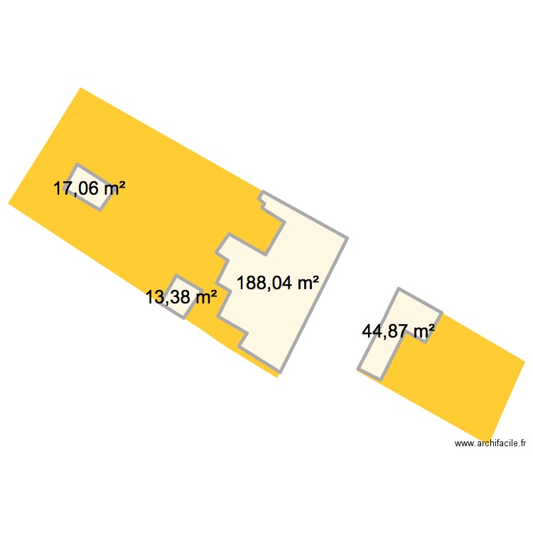 Plan cadastre Pompey. Plan de 4 pièces et 263 m2