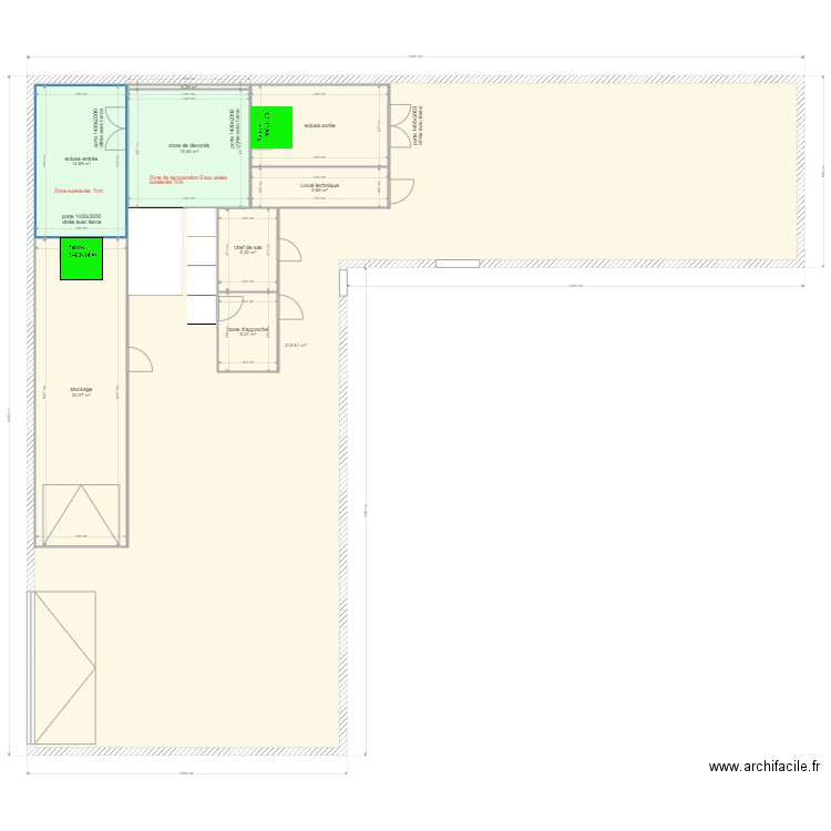 batiment LYON. Plan de 9 pièces et 394 m2